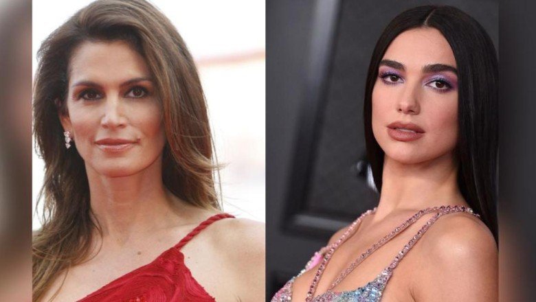 Cindy Crawford, Dua Lipa'nın Grammy elbisesini ilk kendisinin giydiğini açıkladı