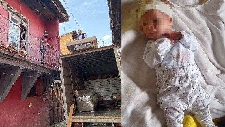 Vicdansız baba 18 yaşındaki kadını 11 günlük bebeğiyle sokağa attı mahalleli sahip çıktı