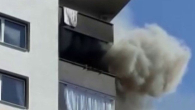 8 katlı binada yangın paniği! Ev küle döndü