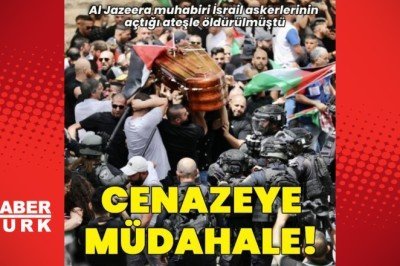 Öldürülen Al Jazeera muhabirinin cenazesine müdahale