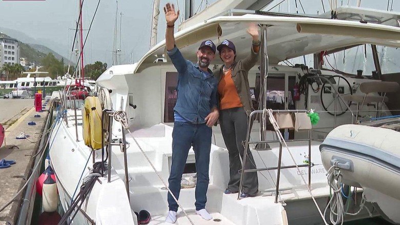 Deniz tutkunu çift 7 yıl sürecek dünya turuna çıkıyor