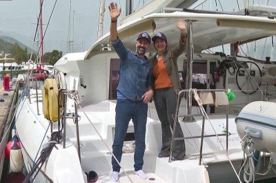Deniz tutkunu çift 7 yıl sürecek dünya turuna çıkıyor