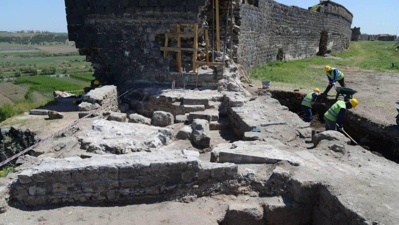 Restore edilen Diyarbakır surlarında payandaların izleri ortaya çıktı