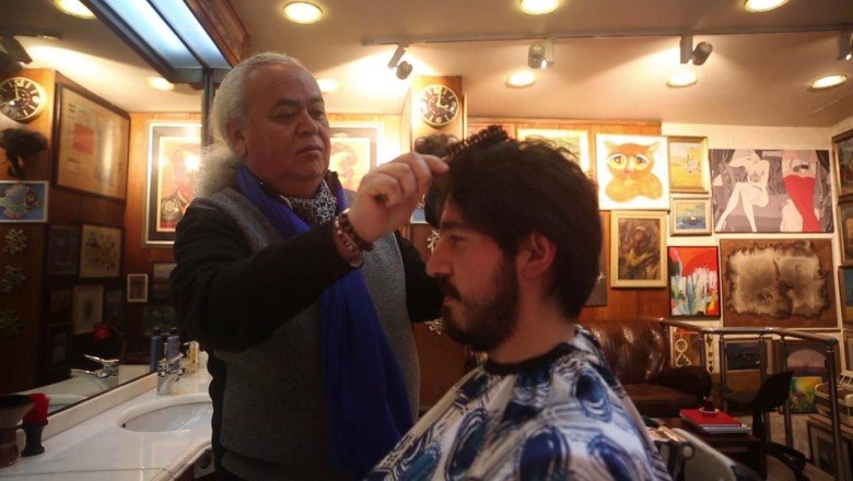 Sergi değil, berber salonu
