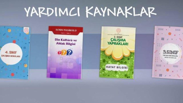 Yardımcı kaynaklar öğrencilere ders kitaplarıyla dağıtılacak