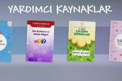 Yardımcı kaynaklar öğrencilere ders kitaplarıyla dağıtılacak