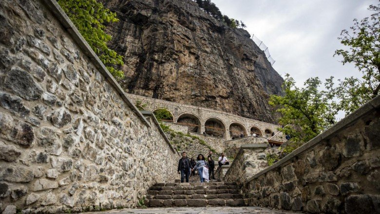 Sümela Manastırı'na ziyaretçi akını