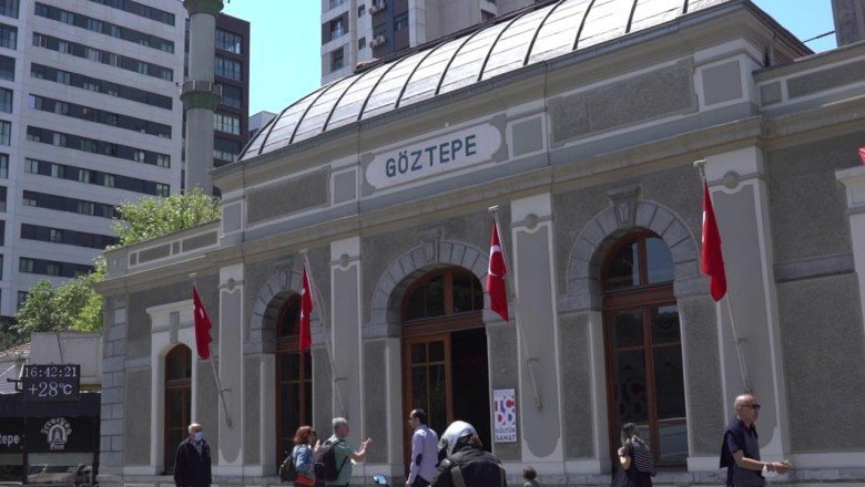 Tren istasyonunda sanat