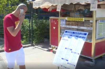 Tariften yoruldu, tabela koydu