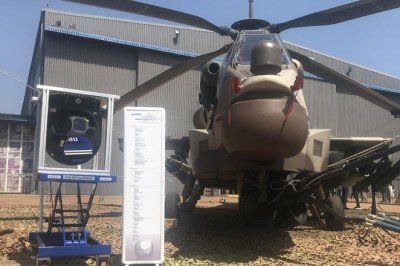 ASELSAN'ın elektronik gözü Güney Afrika helikopteriyle sergilendi