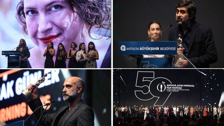 Altın Portakal Film Festivali'nde Gezi tutukluları, Boğaziçi direnişi, İran'daki protestolar unutulmadı; Çiğdem Mater ayakta alkışlandı